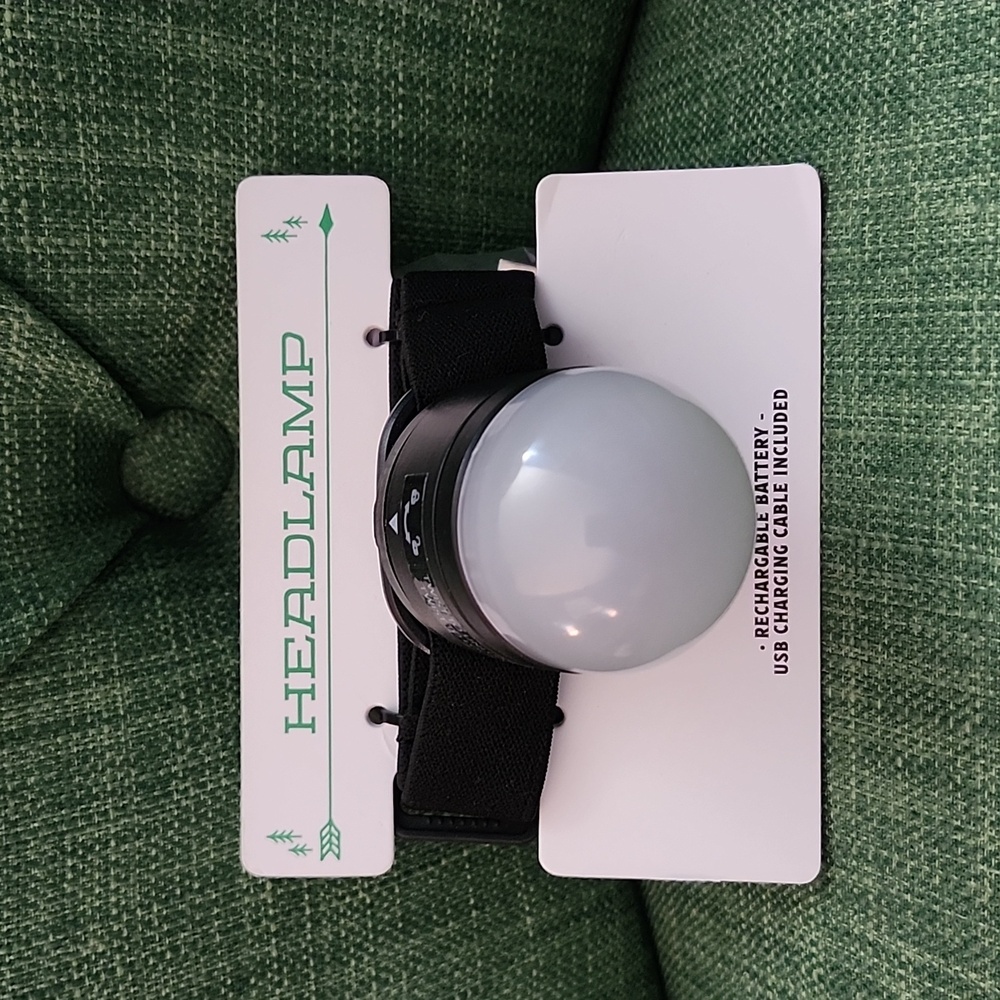 Black and White Headlamp